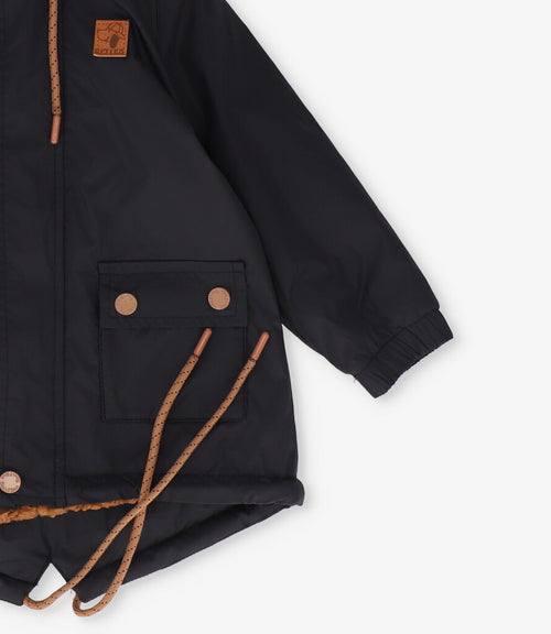 Chaqueta niño resistente al agua 2 años / Negro