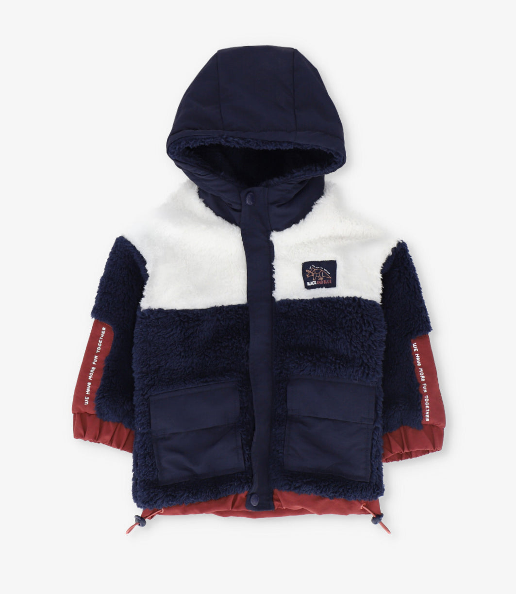 Chaqueta niño sherpa 2 años / Azul Marino