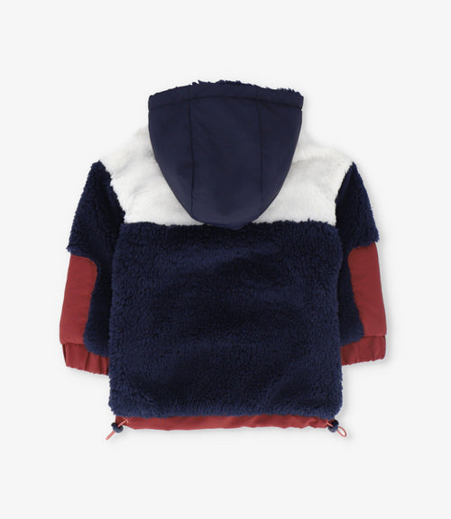 Chaqueta niño sherpa 2 años / Azul Marino