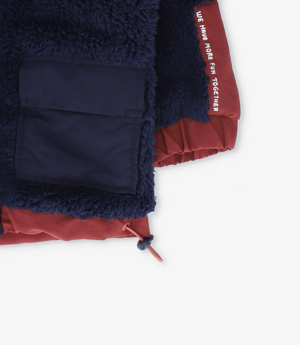 Chaqueta niño sherpa 2 años / Azul Marino