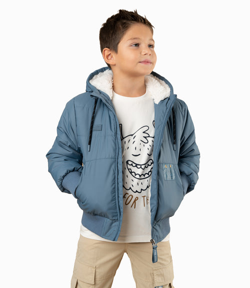 Parka Niño Con Gorro 2 años / Azul