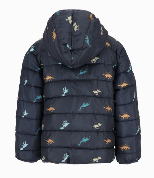 Parka niño con dinosaurios 2 años / Azul Marino