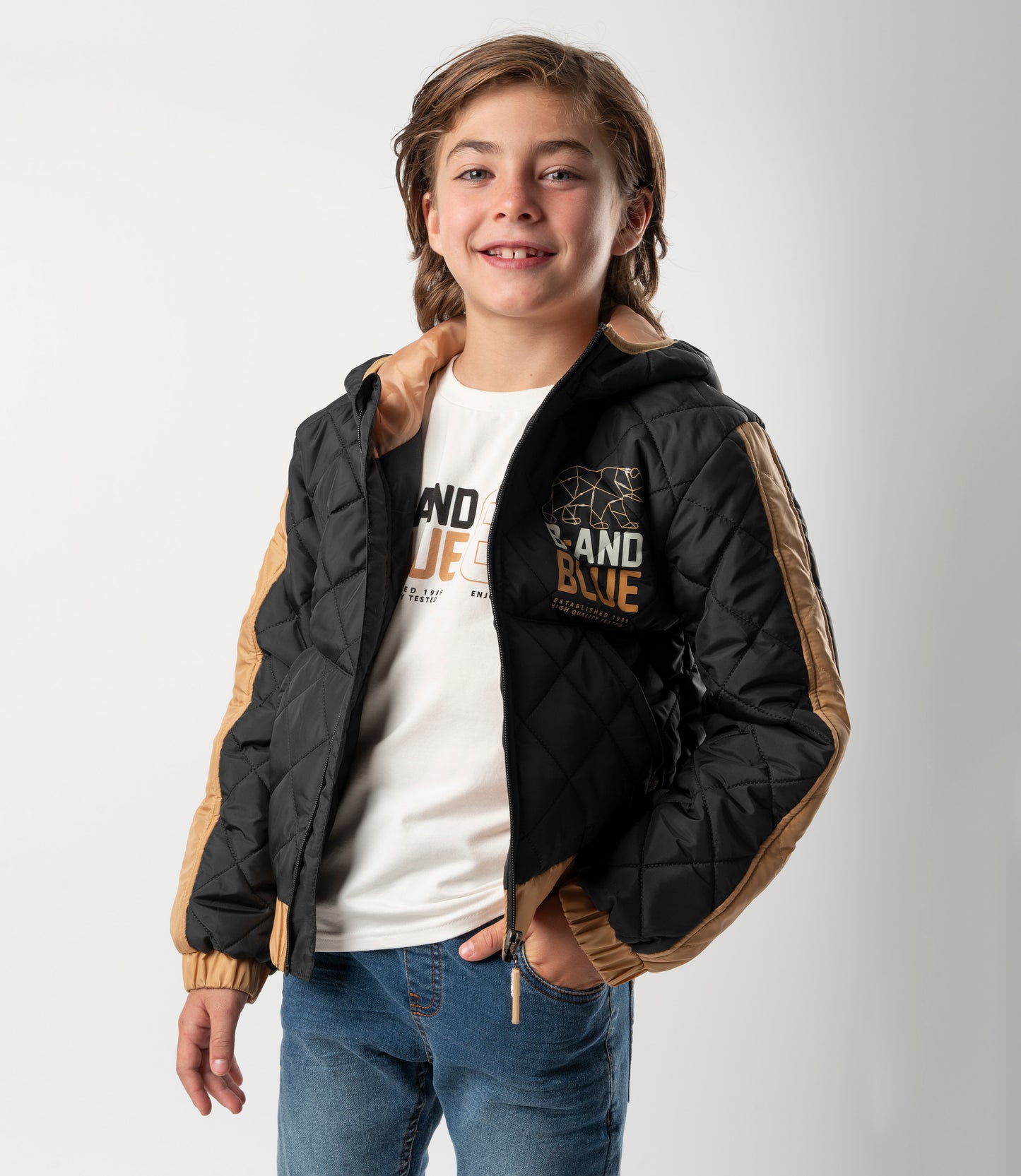 Parka niño quilt 2 años / Negro