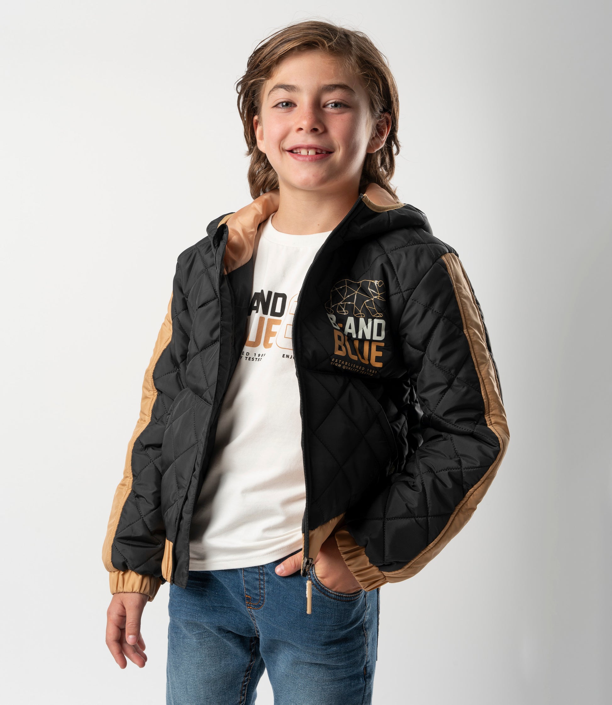 Parka niño quilt 2 años / Negro