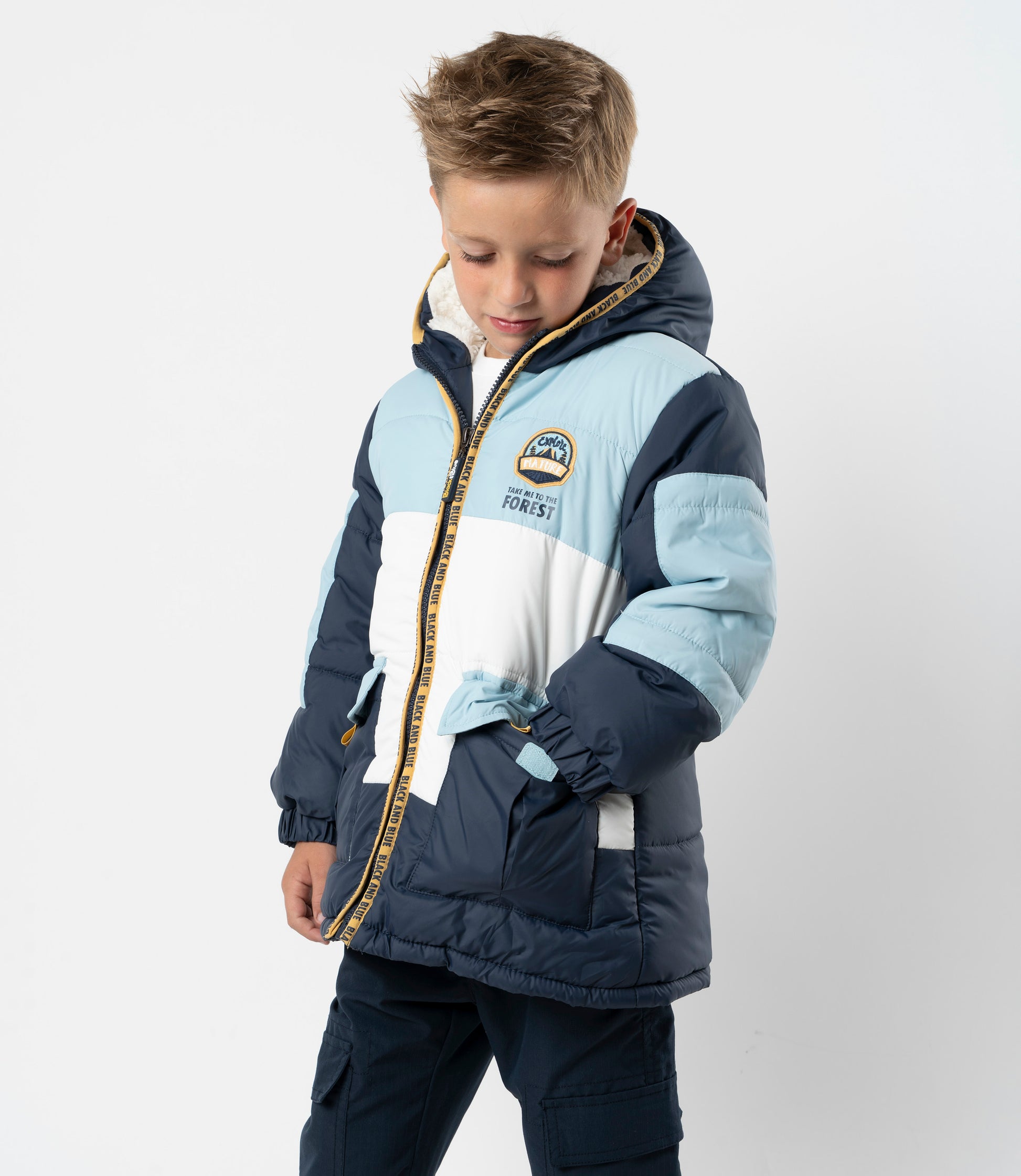 Parka niño impermeable 2 años / Azul Marino