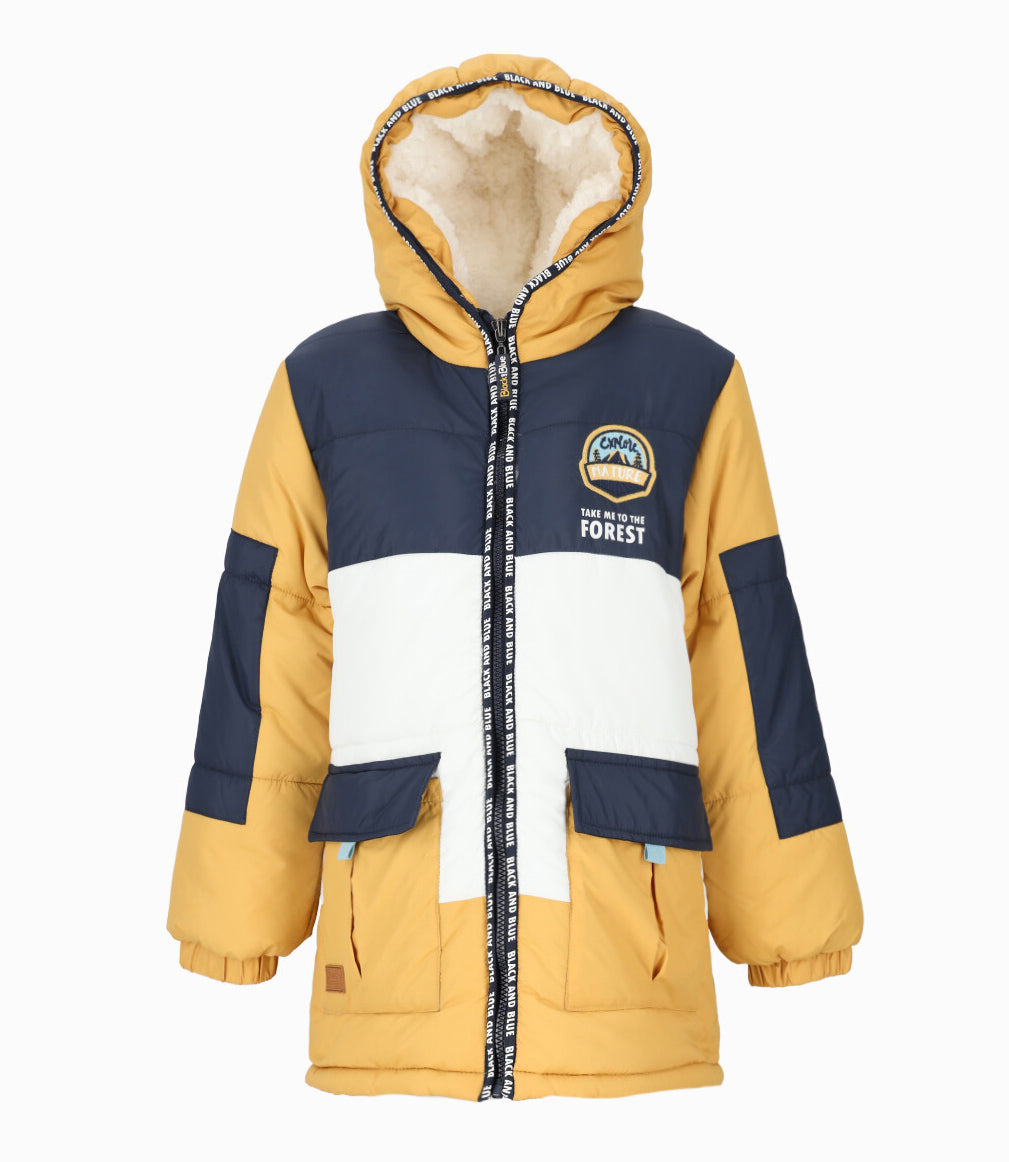 Parka niño impermeable 2 años / Mostaza