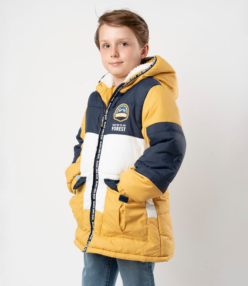Parka niño impermeable 2 años / Mostaza