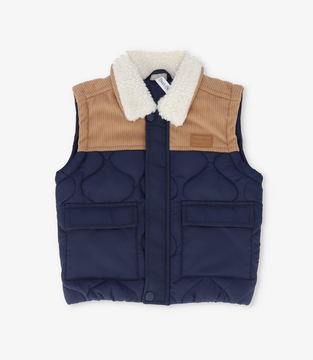 Parka niño sin mangas 2 años / Azul Marino