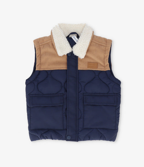 Parka niño sin mangas 2 años / Azul Marino