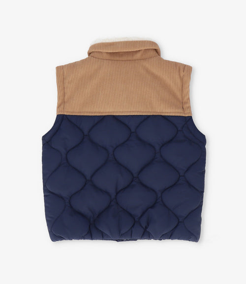 Parka niño sin mangas 2 años / Azul Marino