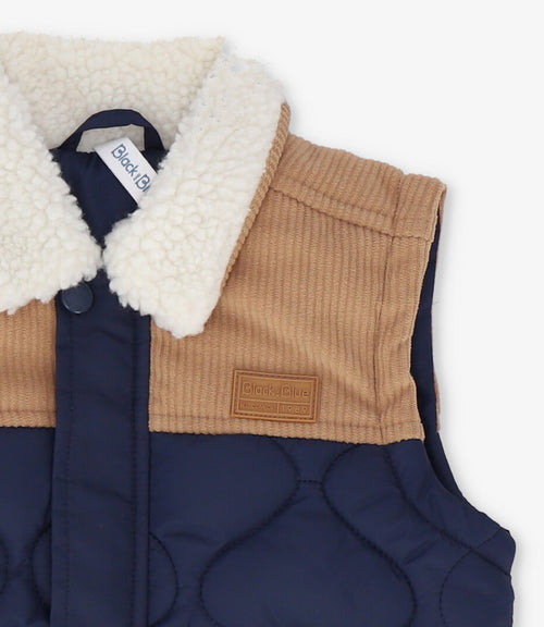 Parka niño sin mangas 2 años / Azul Marino