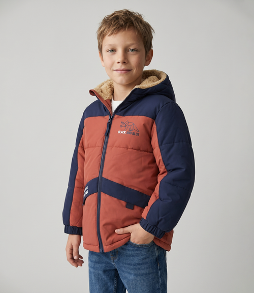 Parka niño repelente al agua 2 años / Azul Marino