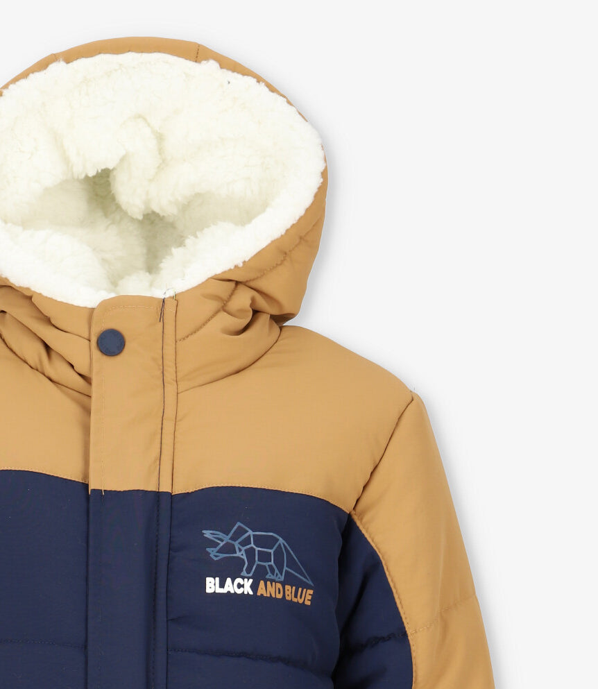 Parka niño repelente al agua 2 años / Café