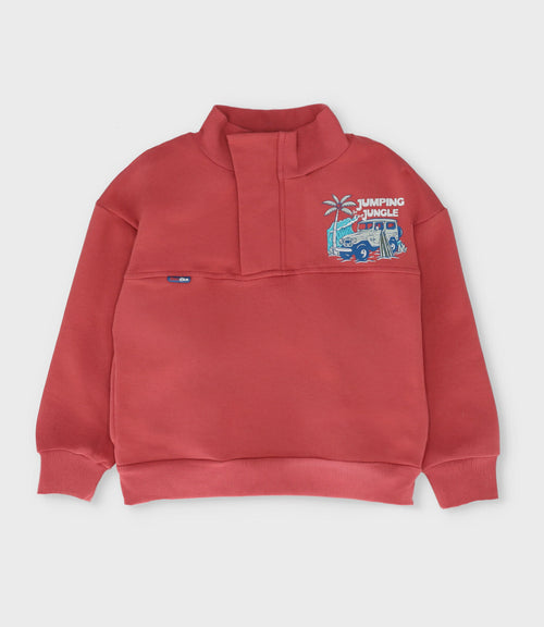 Polerón niño con cuello 2 años / Café