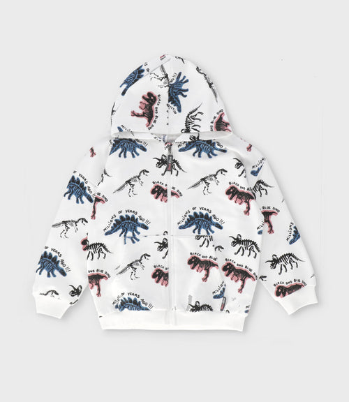 Polerón niño con cierre 2 años / Blanco