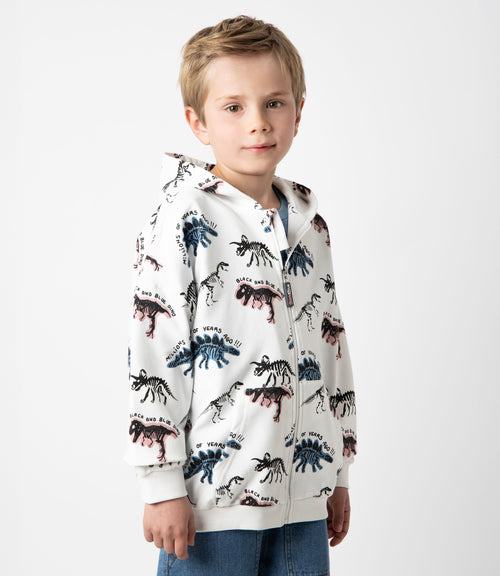 Polerón niño con cierre 2 años / Blanco