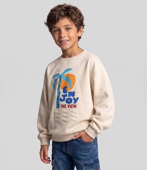 Polerón niño enjoy 2 años / Crudo