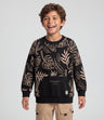 Polerón niño hojas