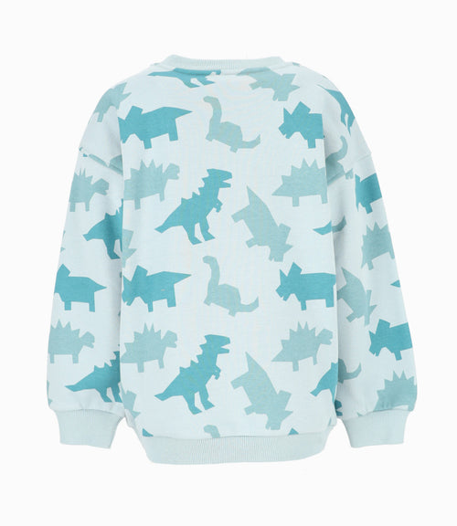 Polerón niño con dinosaurios 2 años / Menta