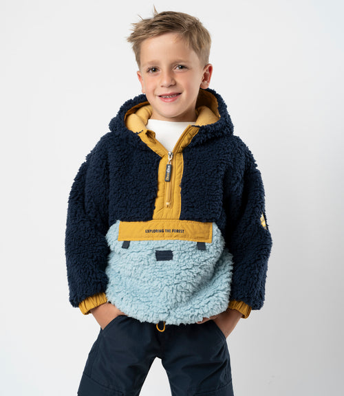 Polerón niño sherpa 2 años / Azul Marino