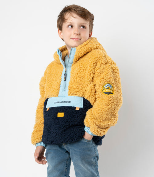 Polerón niño sherpa 2 años / Mostaza