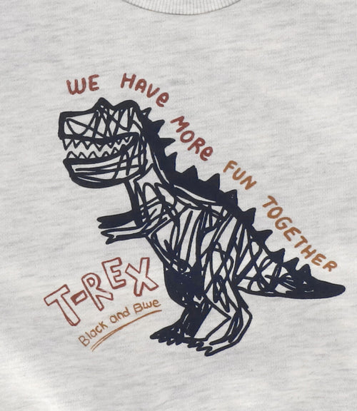 Polerón niño t-rex 2 años / Crudo