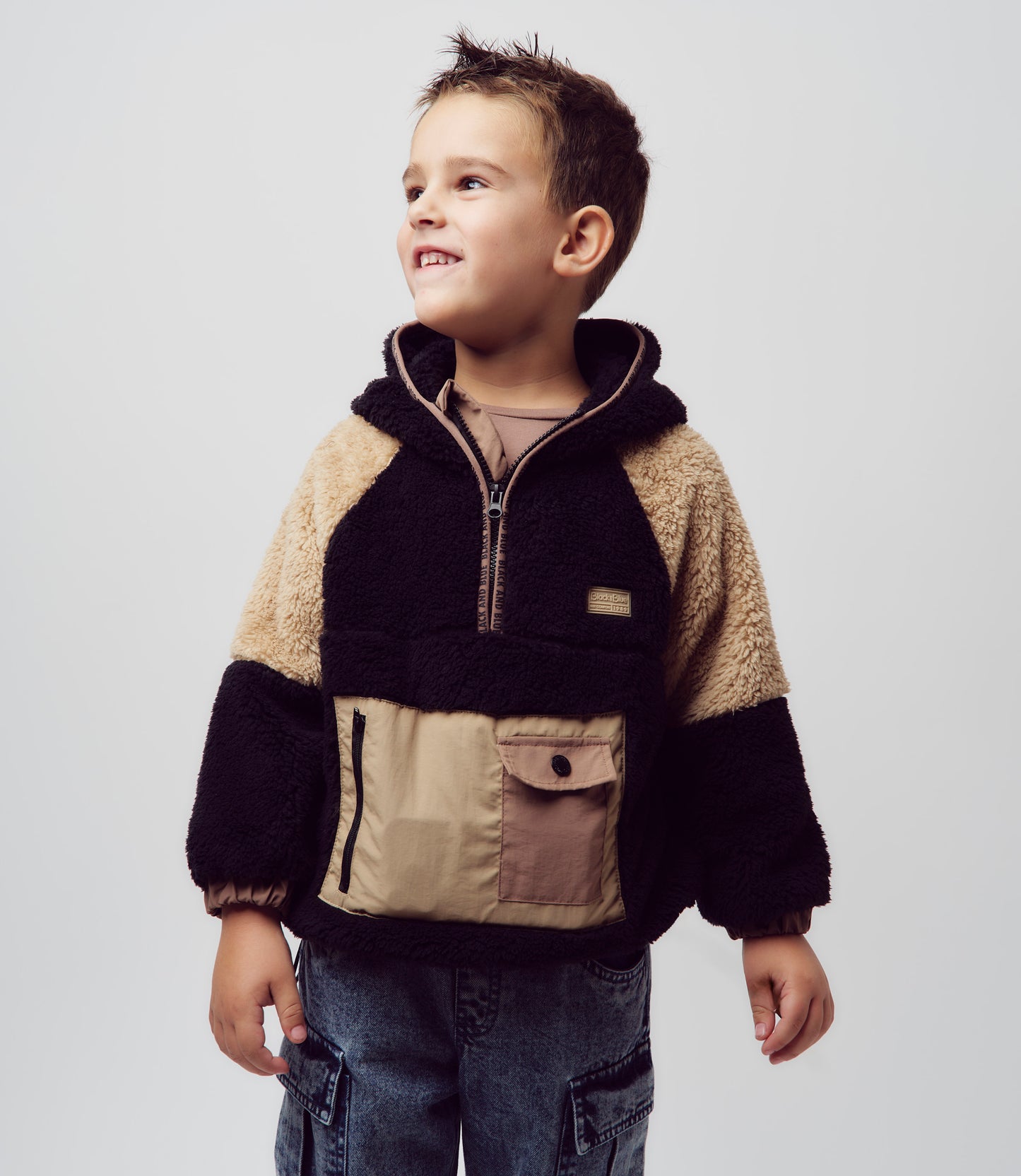 Polerón niño polar 2 años / Negro