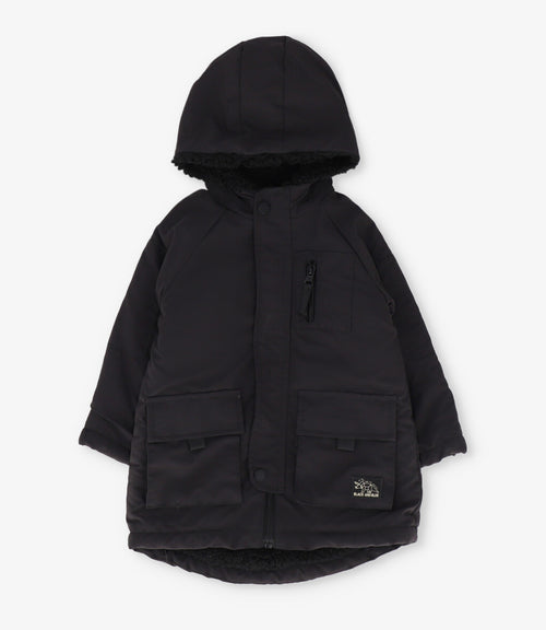 Abrigo niño repelente al agua 2 años / Negro