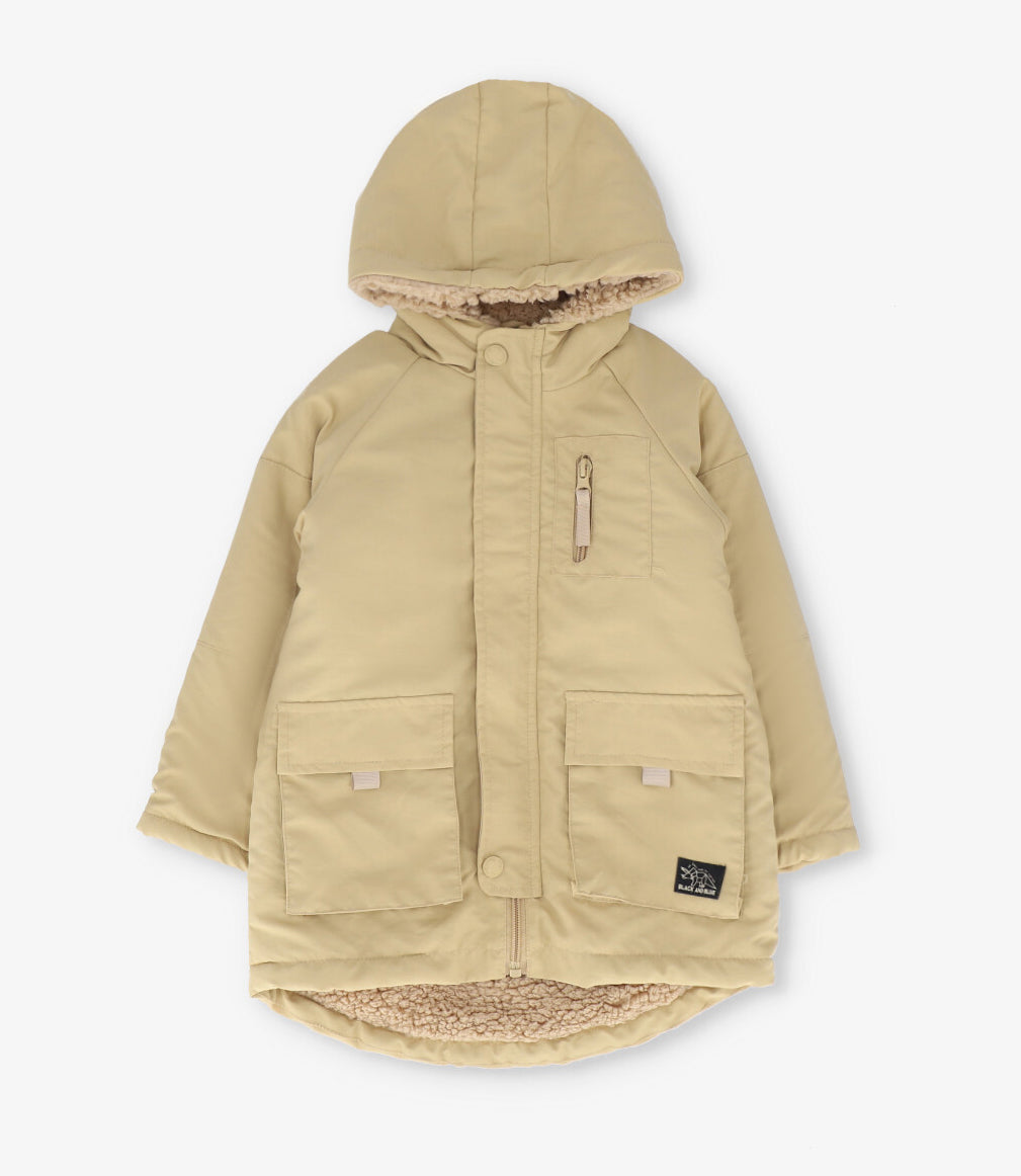 Abrigo niño repelente al agua 2 años / Beige