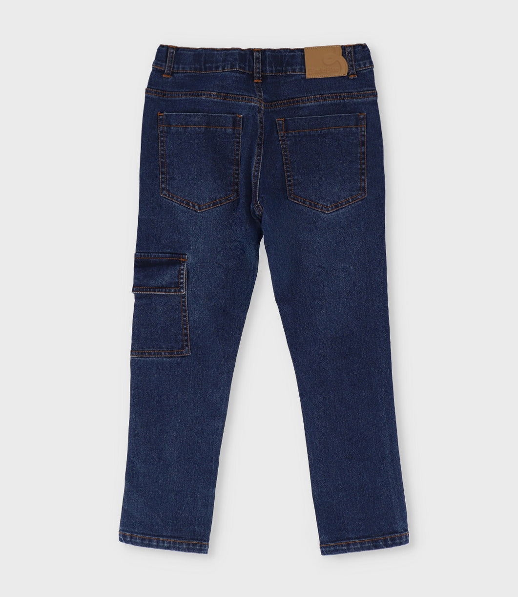 Jeans niño cargo 2 años / Azul Marino