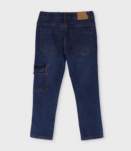 Jeans niño cargo 2 años / Azul Marino
