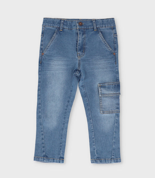 Jeans niño cargo 2 años / Azul Marino