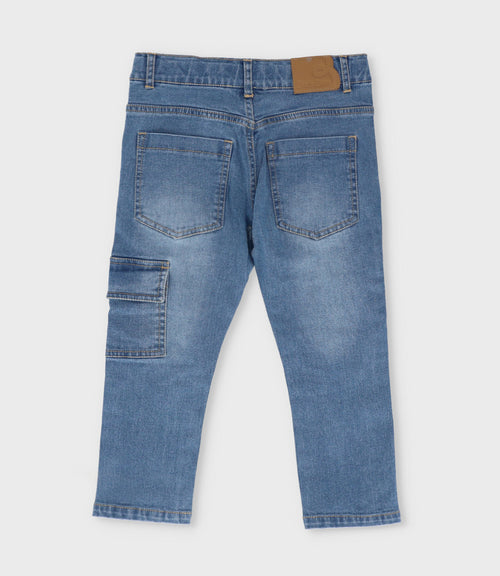 Jeans niño cargo 2 años / Azul Marino