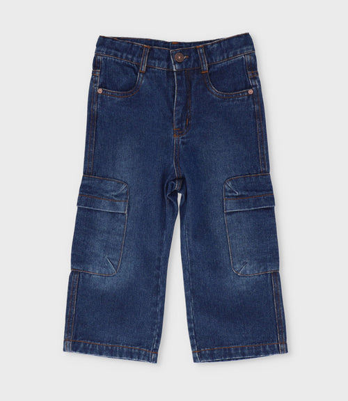 Jeans niño cargo 2 años / Azul Marino