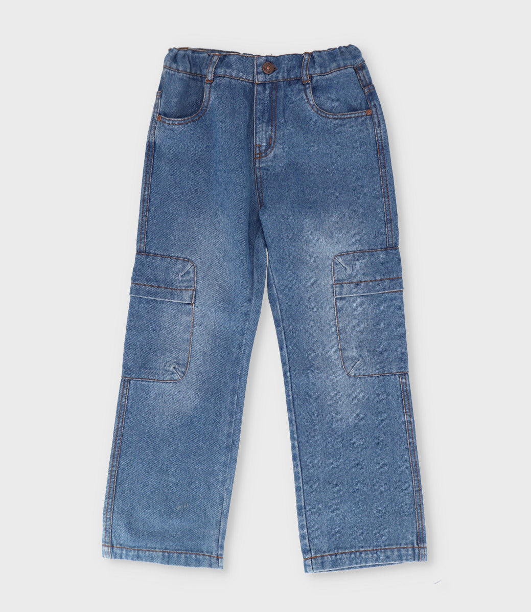 Jeans niño cargo 2 años / Celeste