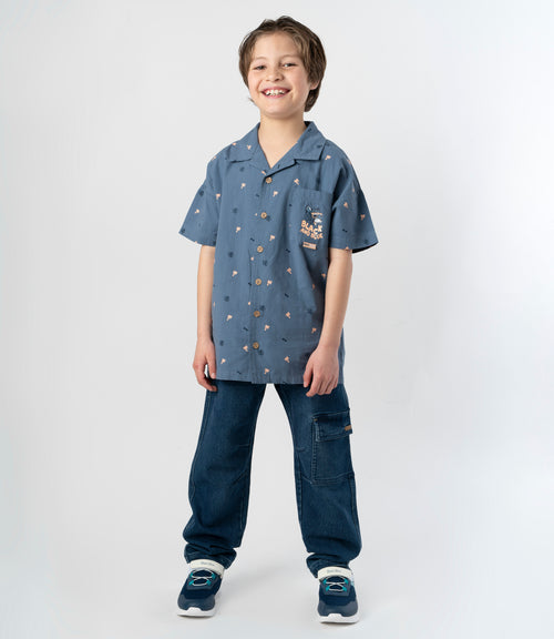 Jeans niño rectos 2 años / Azul Marino