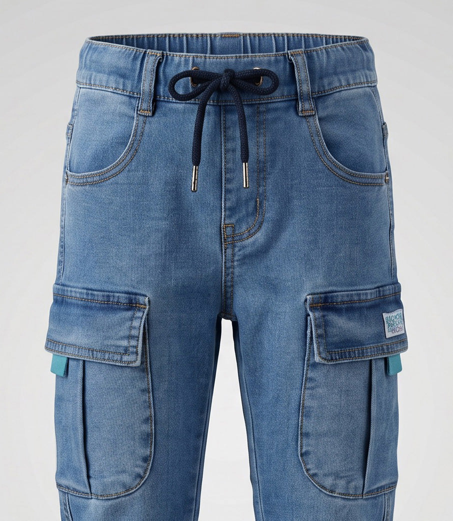 Jeans niño jogger 2 años / Celeste