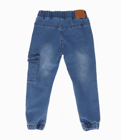 Jeans niño cargo 2 años / Celeste