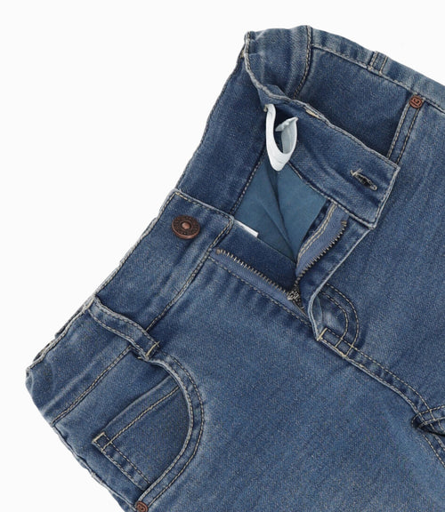 Jeans niño con suspensores 2 años / Celeste