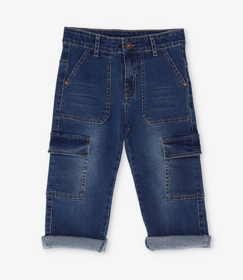 Jeans niño wide leg 2 años / Azul Marino