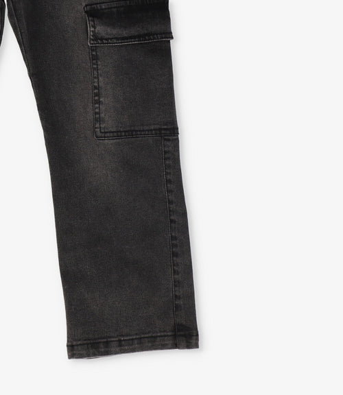 Jeans niño wide leg 2 años / Gris