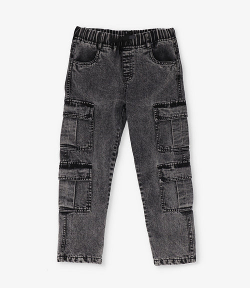 Jeans niño cargo 2 años / Negro