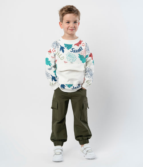 Pantalón niño jogger 2 años / Verde