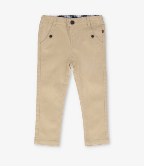 Pantalón niño básico 2 años / Beige