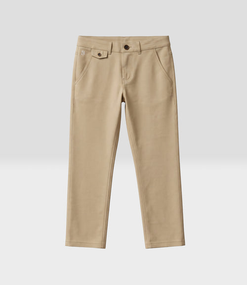 Pantalón pitillo niño con bolsillos 2 años / Beige