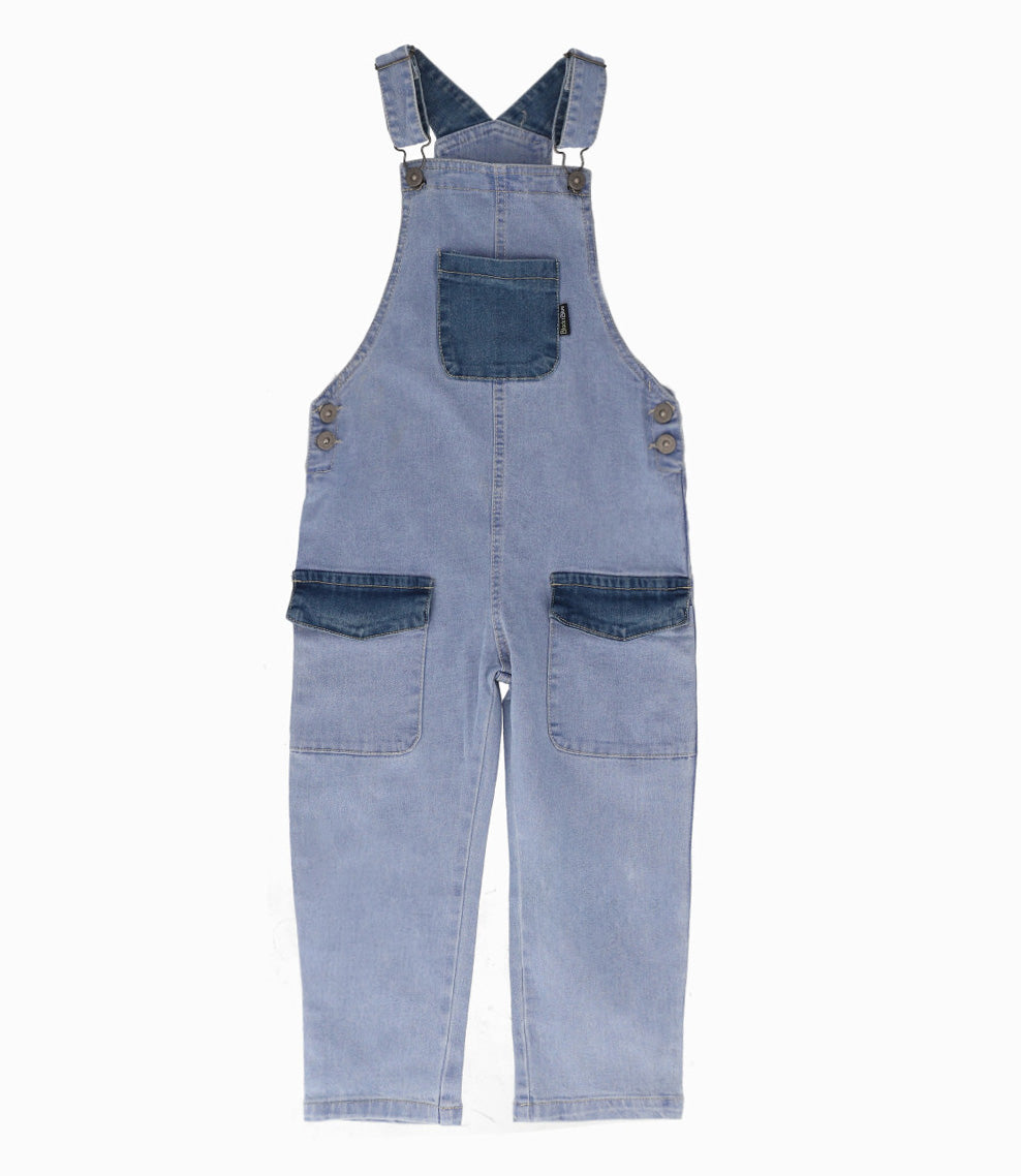 Jardinera niño denim 2 años / Celeste