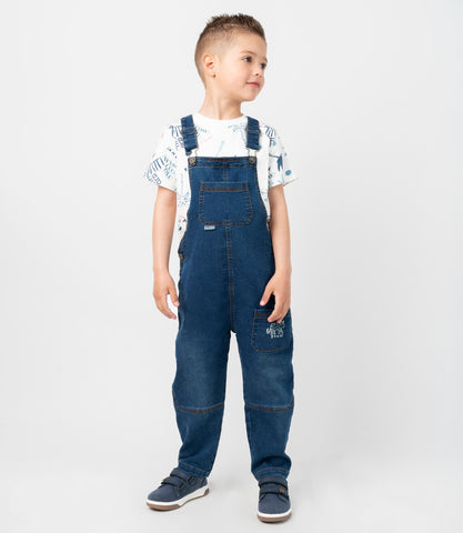 Jardinera niño denim