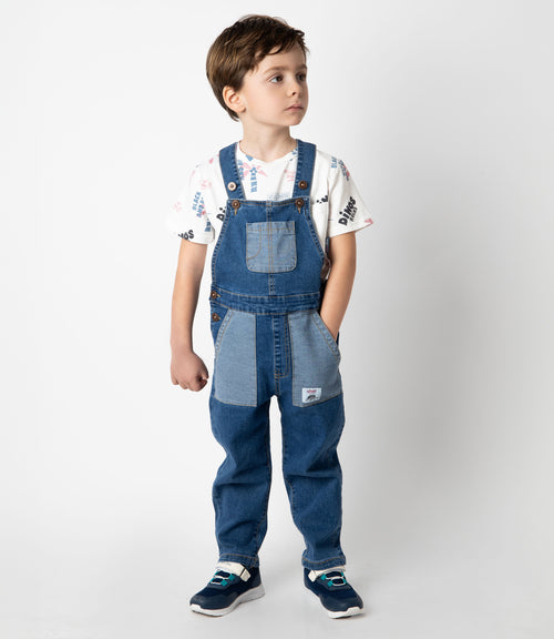 Jardinera niño denim 2 años / Azul Marino