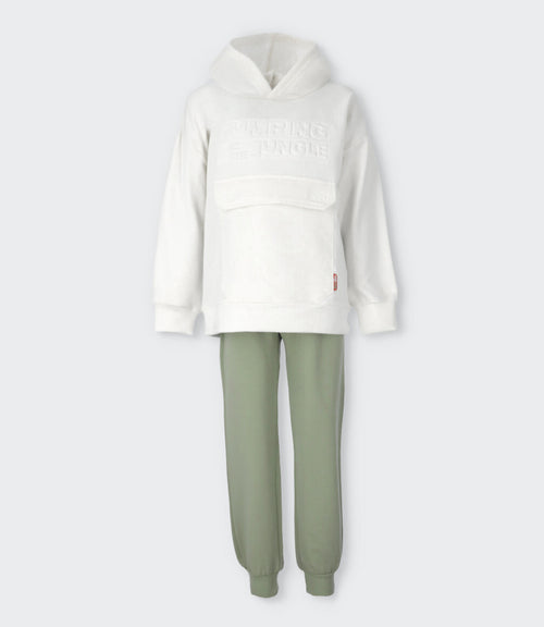 Buzo niño cargo 2 años / Blanco