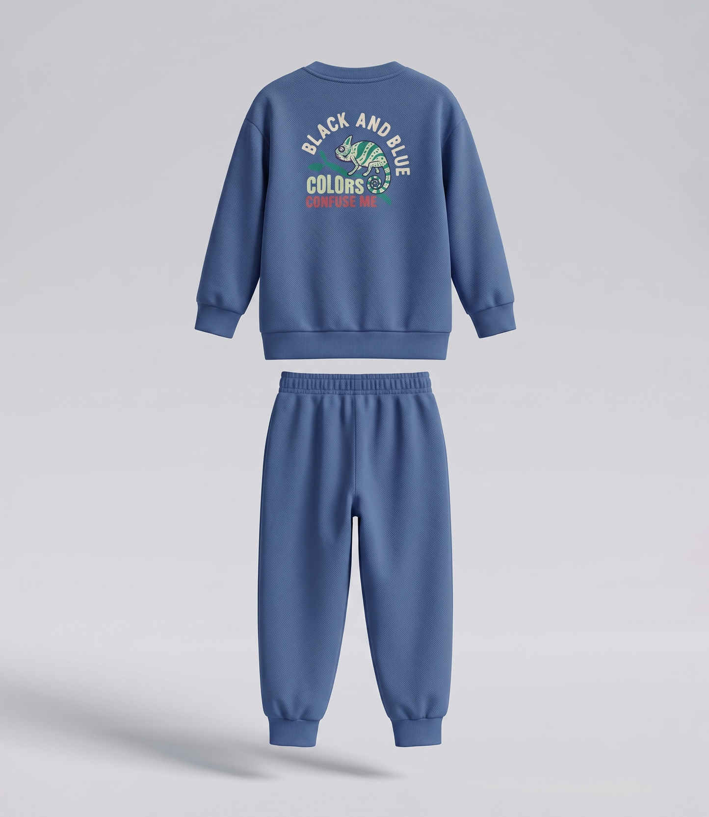 Buzo niño con camaleón 2 años / Azul